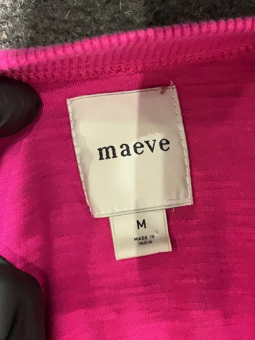 Maeve Smocked Short Sleeve Top - Fuchsia - Picture 6 of 7